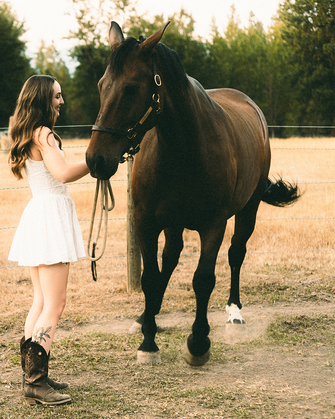 Creative Editorial Portraits with Horses on a Private Ranch in Montana — photograph 13 of 20